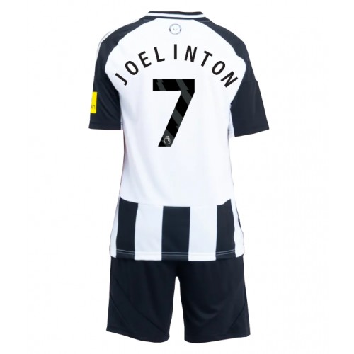 Fotbalové Dres Newcastle United Joelinton #7 Dětské Domácí 2024-25 Krátký Rukáv (+ trenýrky)